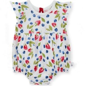 Burt’s Bees Baby Berry Print Bubble Romper